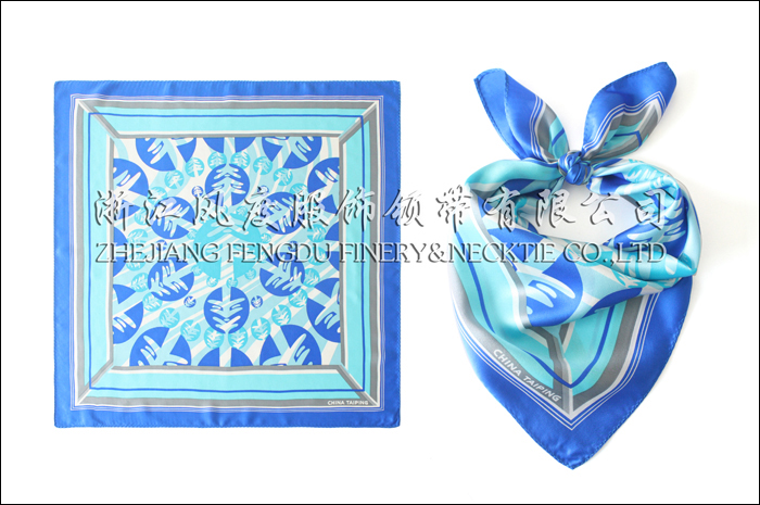 太平洋保險 真絲小方巾 規格：53x53cm