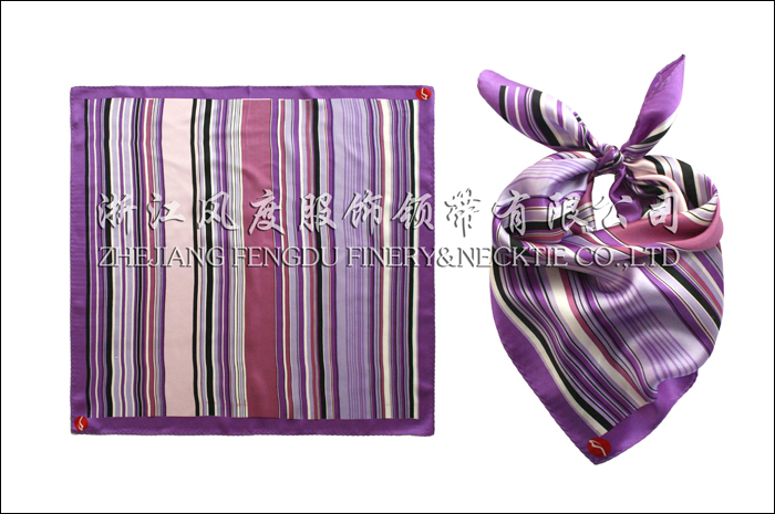 無錫地鐵 真絲小方巾 規格：53x53cm