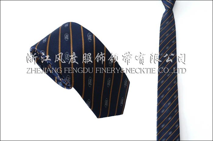 福特汽車 色織真絲領帶