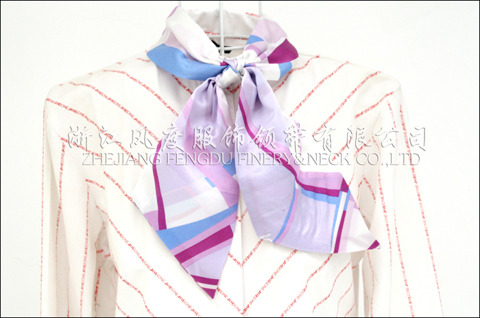 真絲雙層打結絲巾