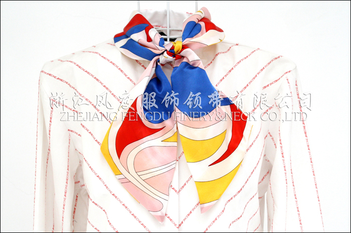 真絲雙層打結絲巾