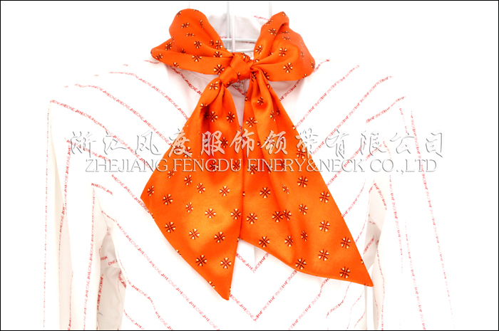 仿絲雙層打結絲巾