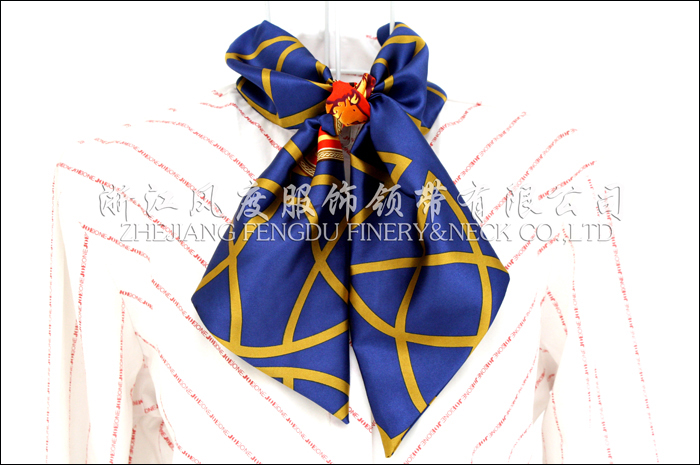 仿絲雙層打結絲巾