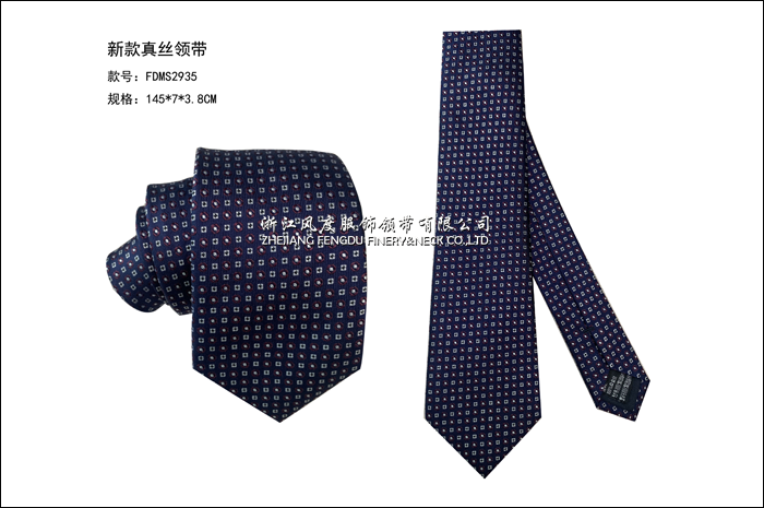2024新款春秋真絲領帶